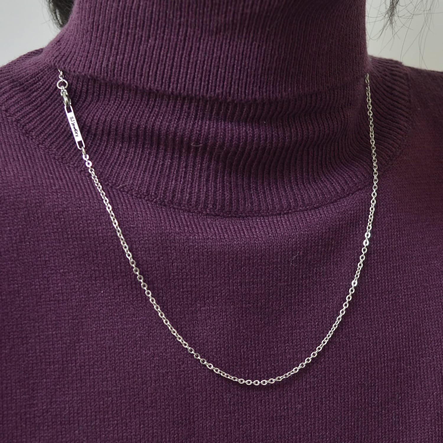 Polished 2MM Stainless Steel Chain Necklace for Men & Women – 16 to 30 Inches