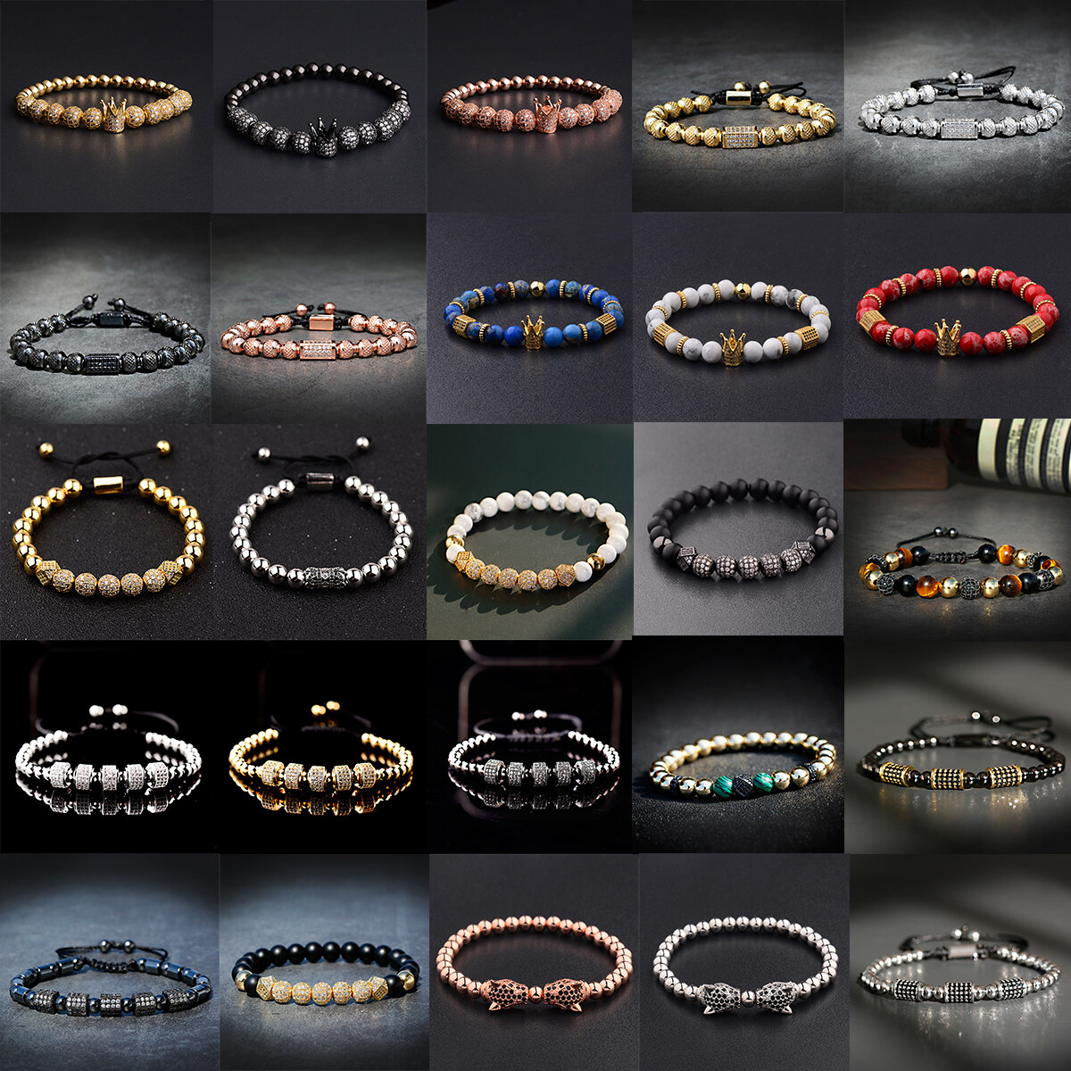 30Pcs A Lot Luxury Gold Copper Bracelets Stackable Braided Bangle Wholesale Gift