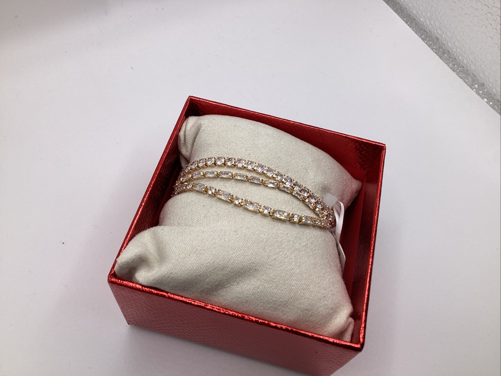 SINCERELY JULES 3pc Cubic Zirconia Adjustable Bracelets Lead & Nickel Free NIB