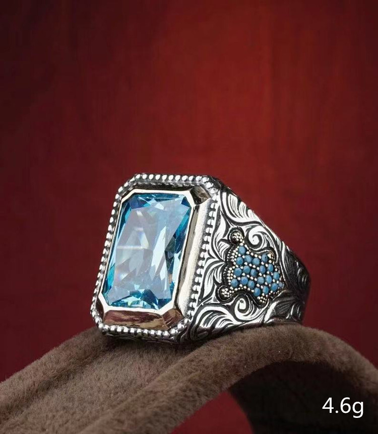 20pcs Wholesale Lots Jewelry Mixed Turquoise Stone Silver P Lady’s Rings