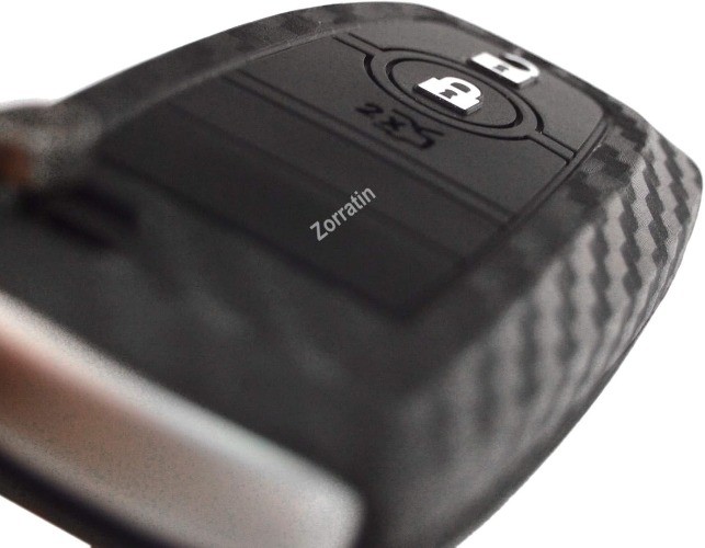 Silicone Key Fob Cover Protector with Keychain for Vehicle Mod Size: F-General