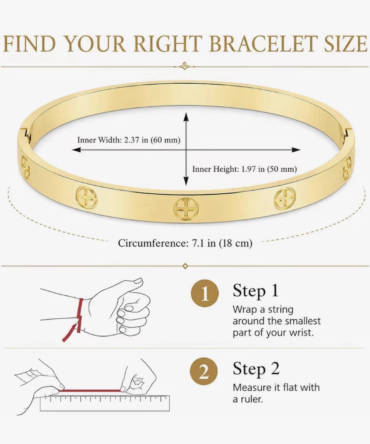 18K Gold Plated CZ Cuff Bangle Bracelet Women Titanium Steel Love Friendship