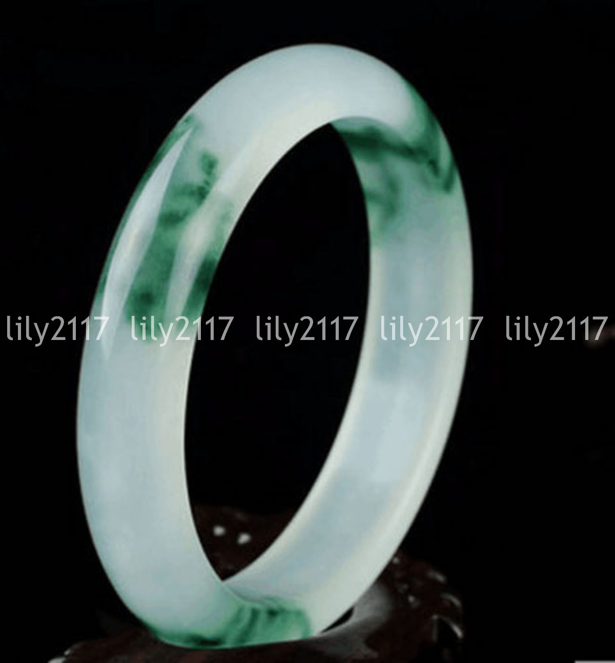 Beautiful Natural Green Jade Jadeite Gemstone Bangle Bracelet 56-64mm Jewelry