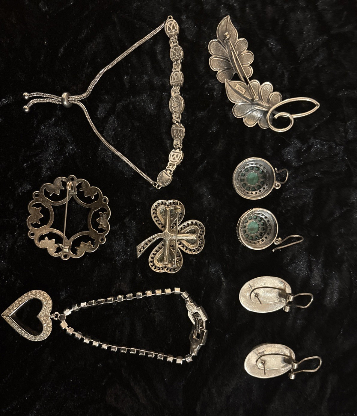 Mixed Lot, 7 Items Most Sterling All In Very Good Shape. Tested/Marked Exc Cond