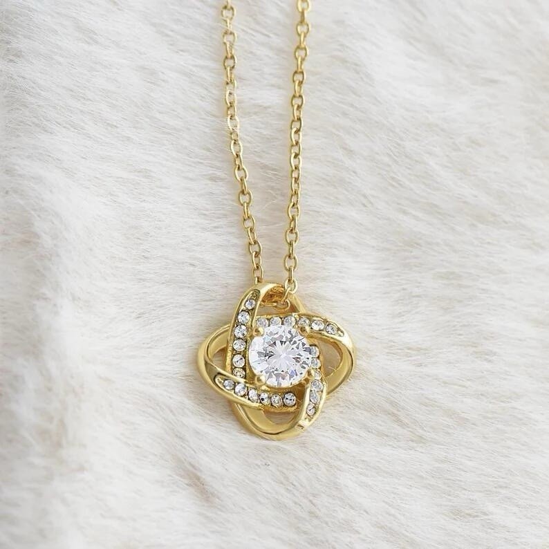 to my mom Love Knot Necklace Meaningful gift mother’s day birthday Christmas