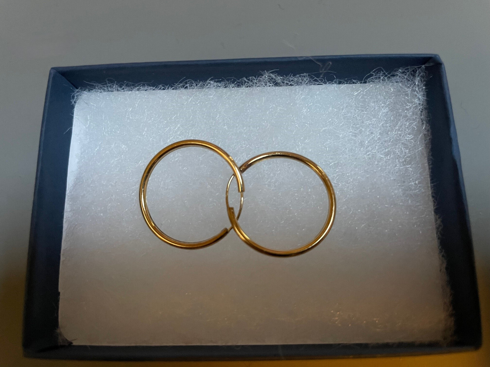 Gold Filled Hoop Earrings 7/8 Inch Diameter