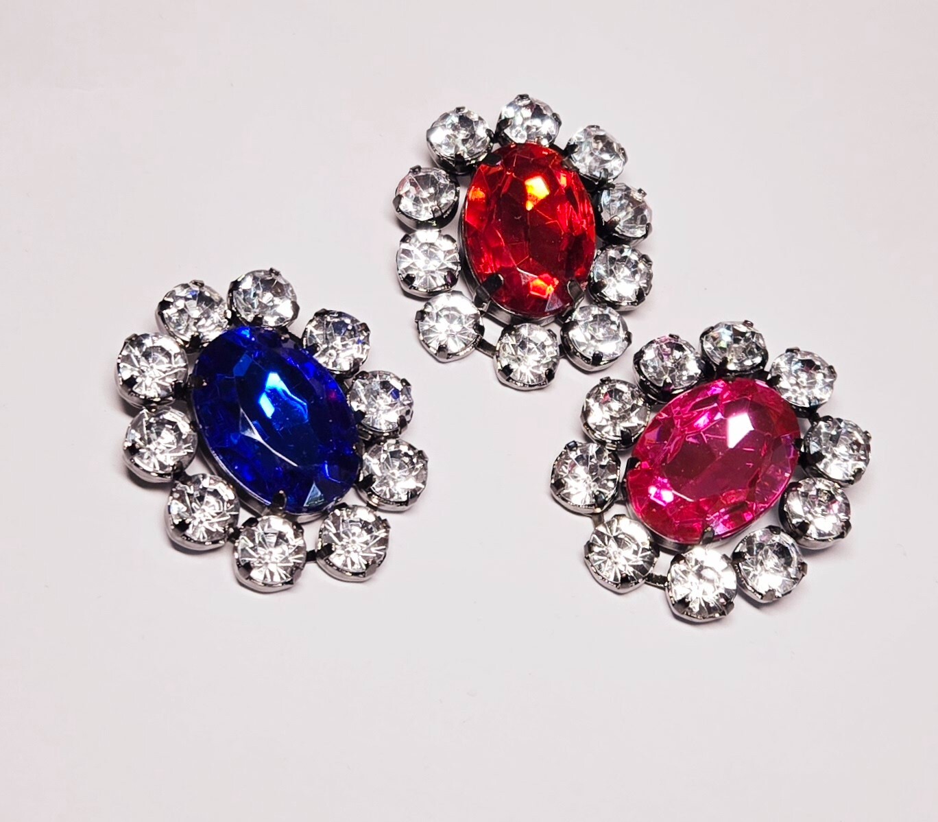 Brooch Lot Mixed Flower Colorful Multi Sample Lot 12 pcs Mix