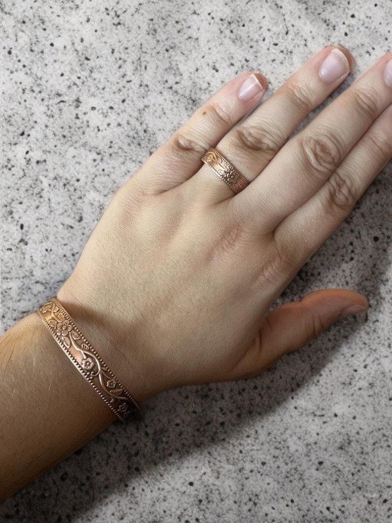 Copper Magnetic Therapy Bracelet High Power Pain Arthritis Magnets 99.9% Copper