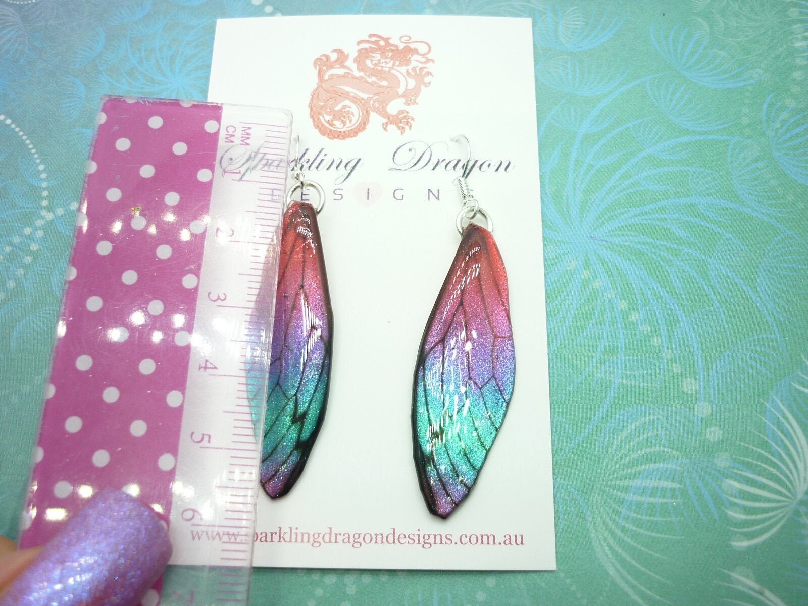 Butterfly Earrings Pink Purple Blue Sparkle – Fairy Jewellery, Fun Gift for her