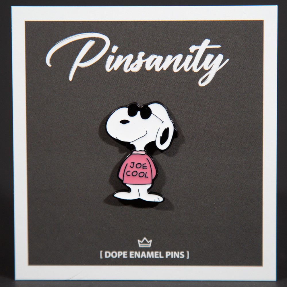 Joe Cool Snoopy Enamel Pin – Fast shipping from USA – Charlie Brown Peanuts