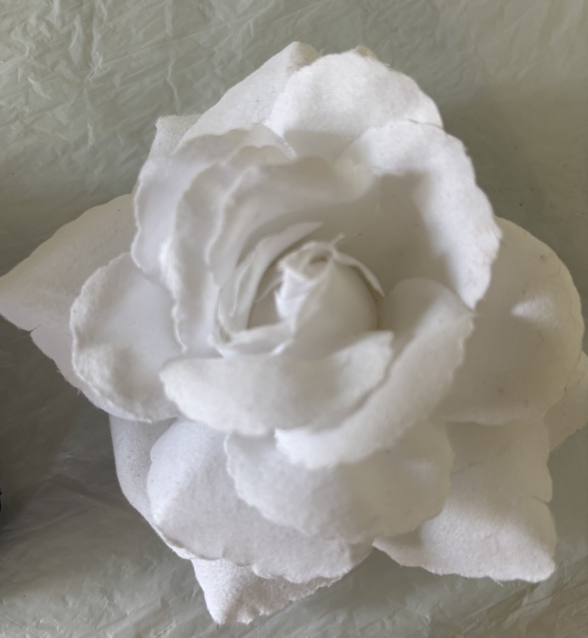 Black & White Camellia Floral Fabric Pins