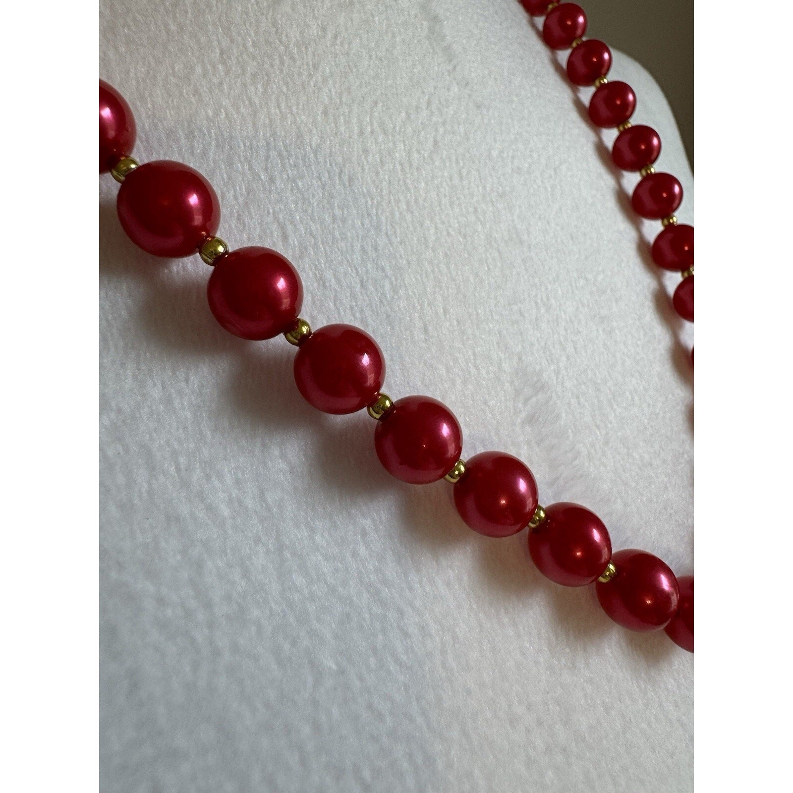 Pink And Gold Beaded Necklace