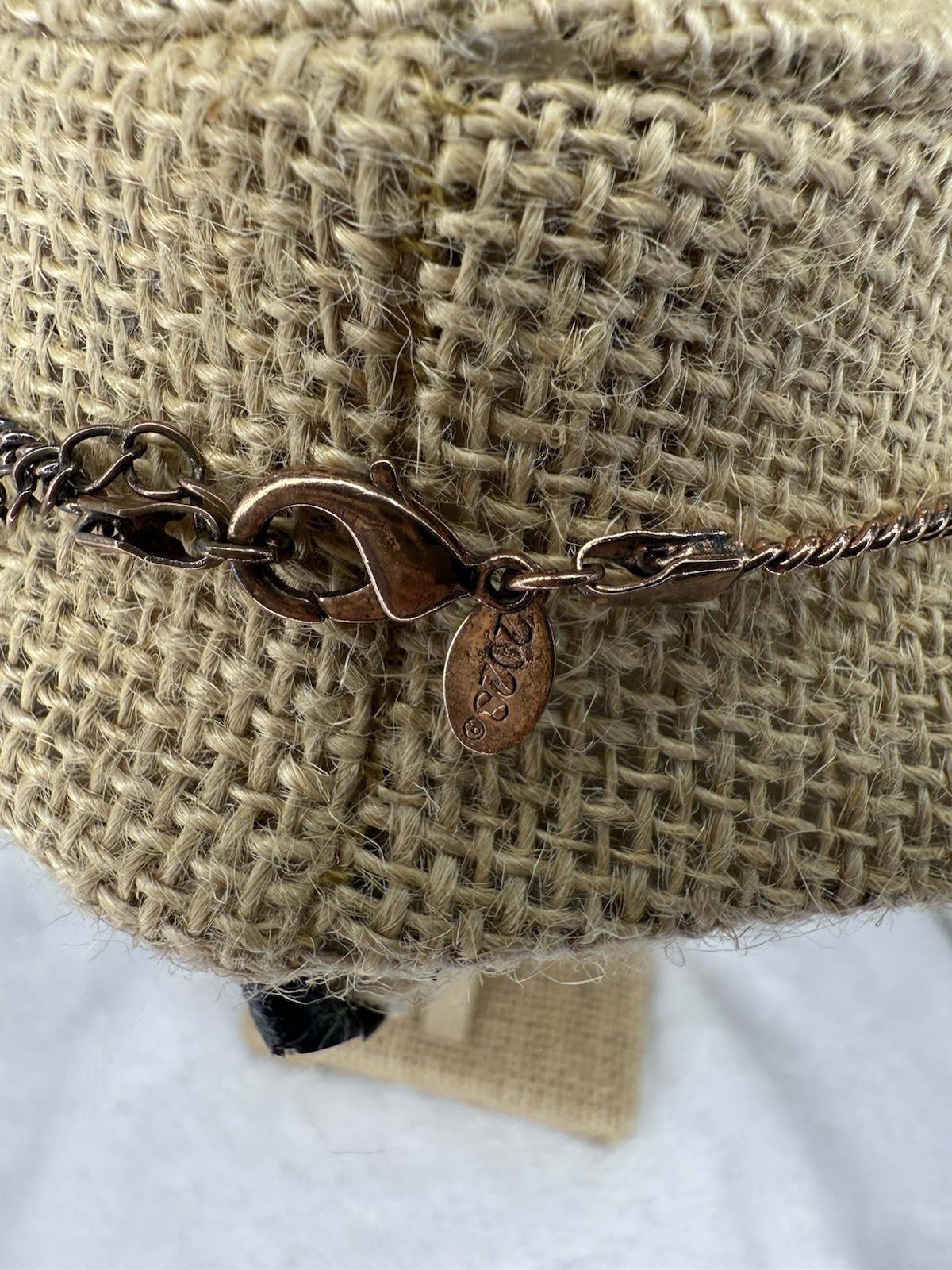 2028 Copper Tone w Amber Crystal Floral Necklace – Vintage Inspired Jewelry