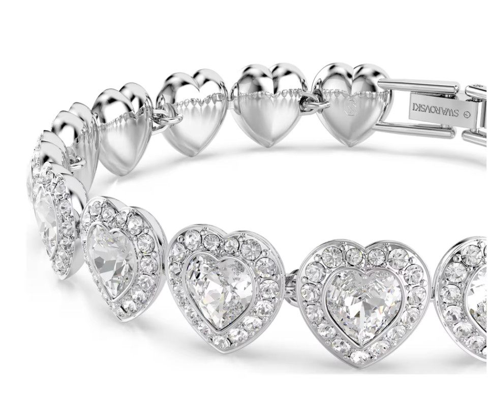 Swarovski Ariana Grande Heart Crystal Bracelet White Rhodium Plated 5720860