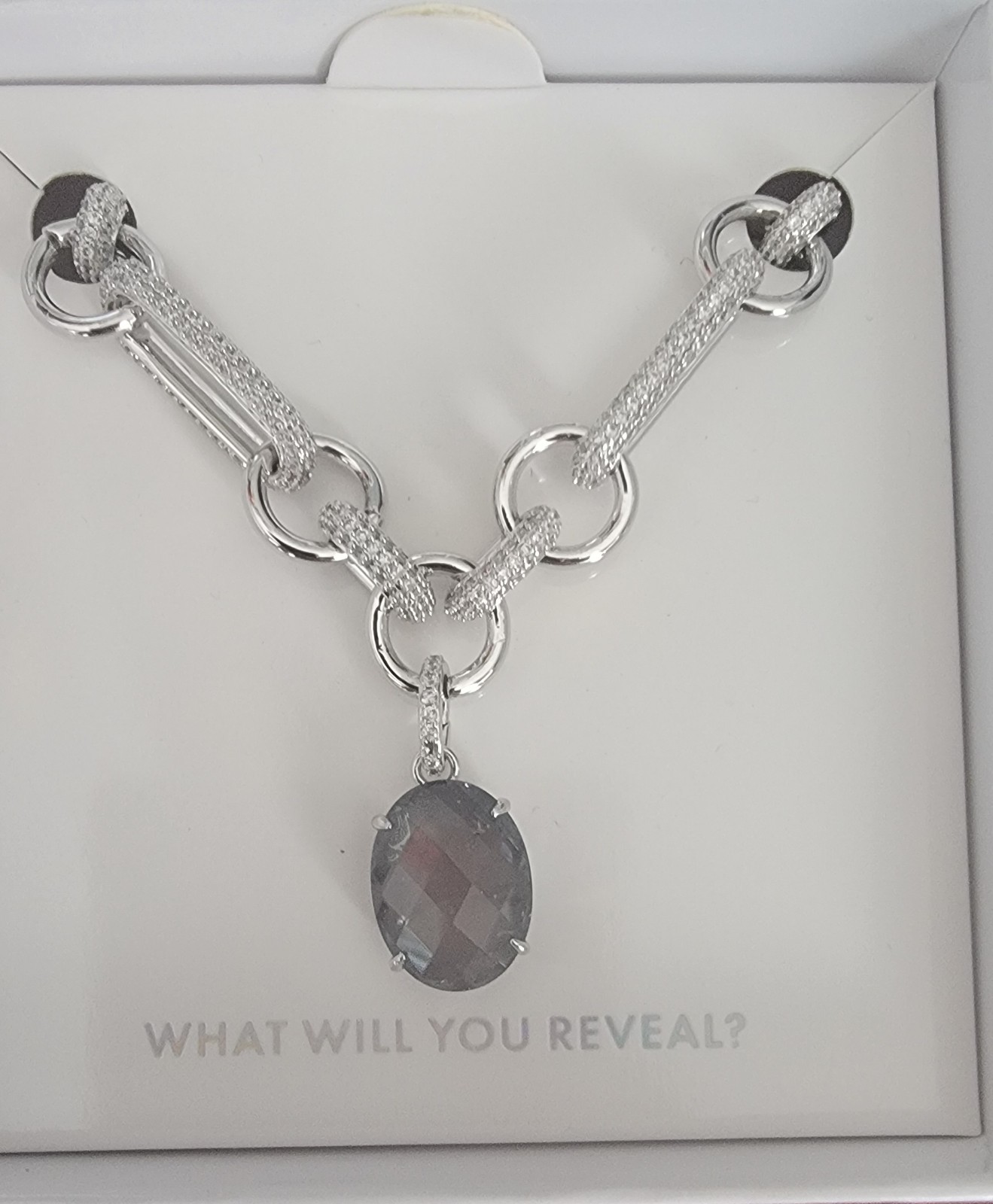Jewelry Bomb Mental Health Awareness Necklace Flourish Through Adversity Rhodium