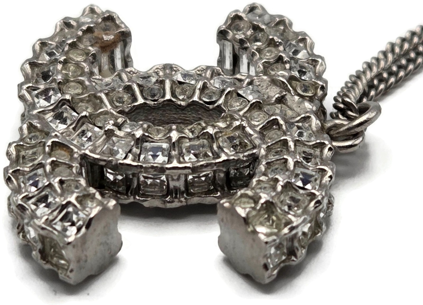 CoCo Chanel Crystal Pendant Necklace Chanel France Vintage Fashion Jewelry