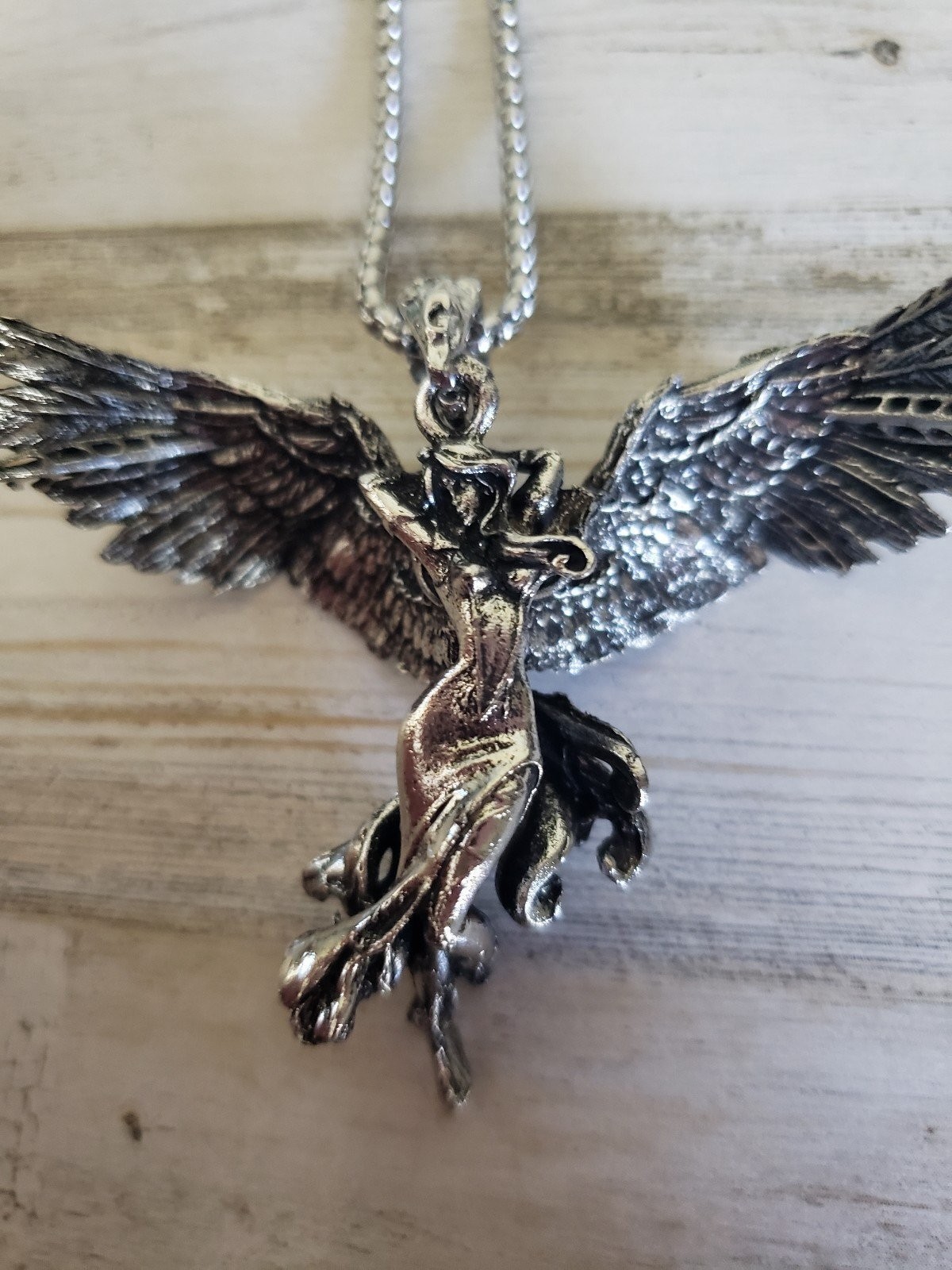 Angel necklace goth love jewelry gothic gift beauty men women love sexy mystical