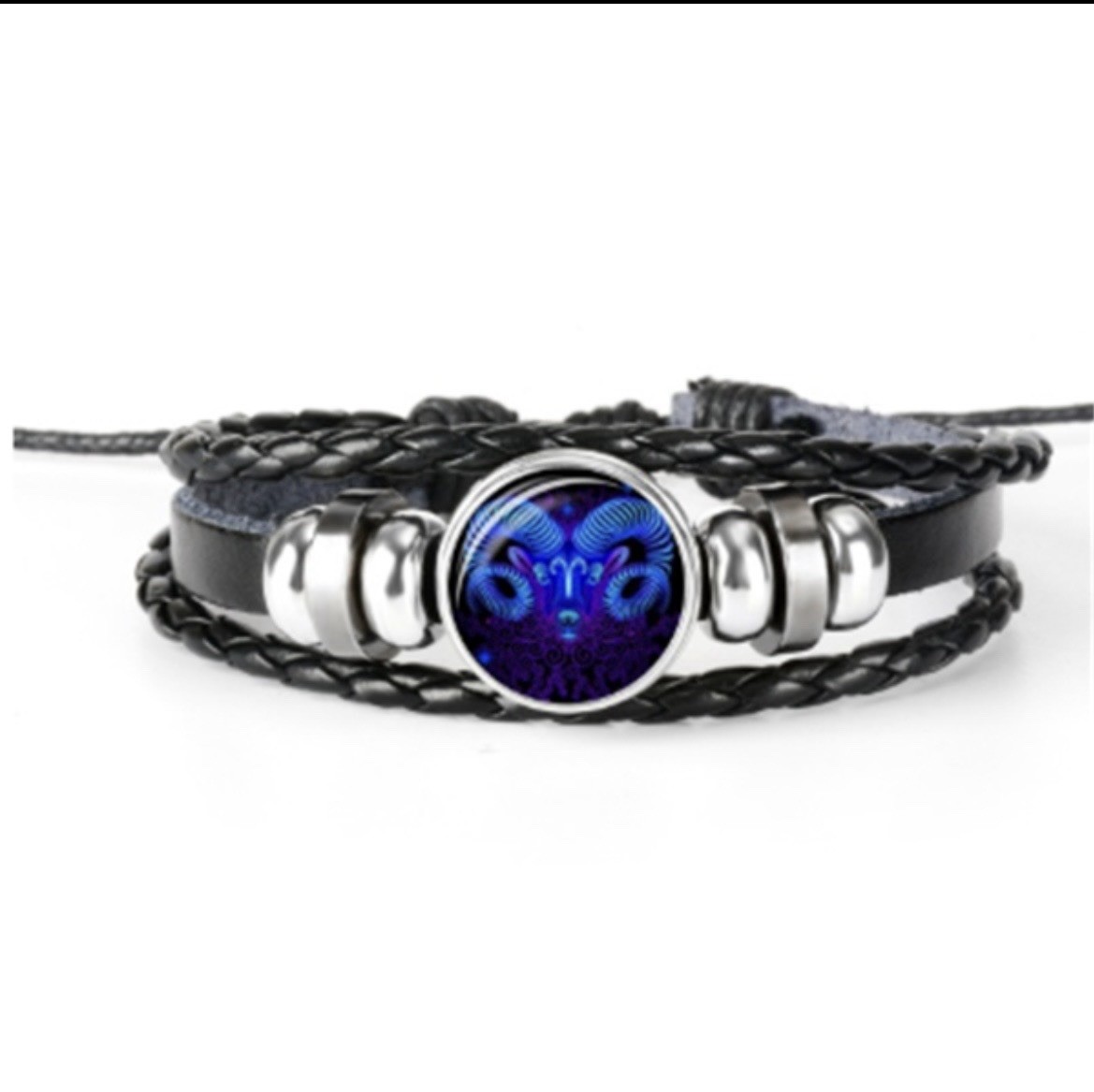 12 Zodiac Constellation Bracelet Luminous Braided Adjustable Men Women Kids
