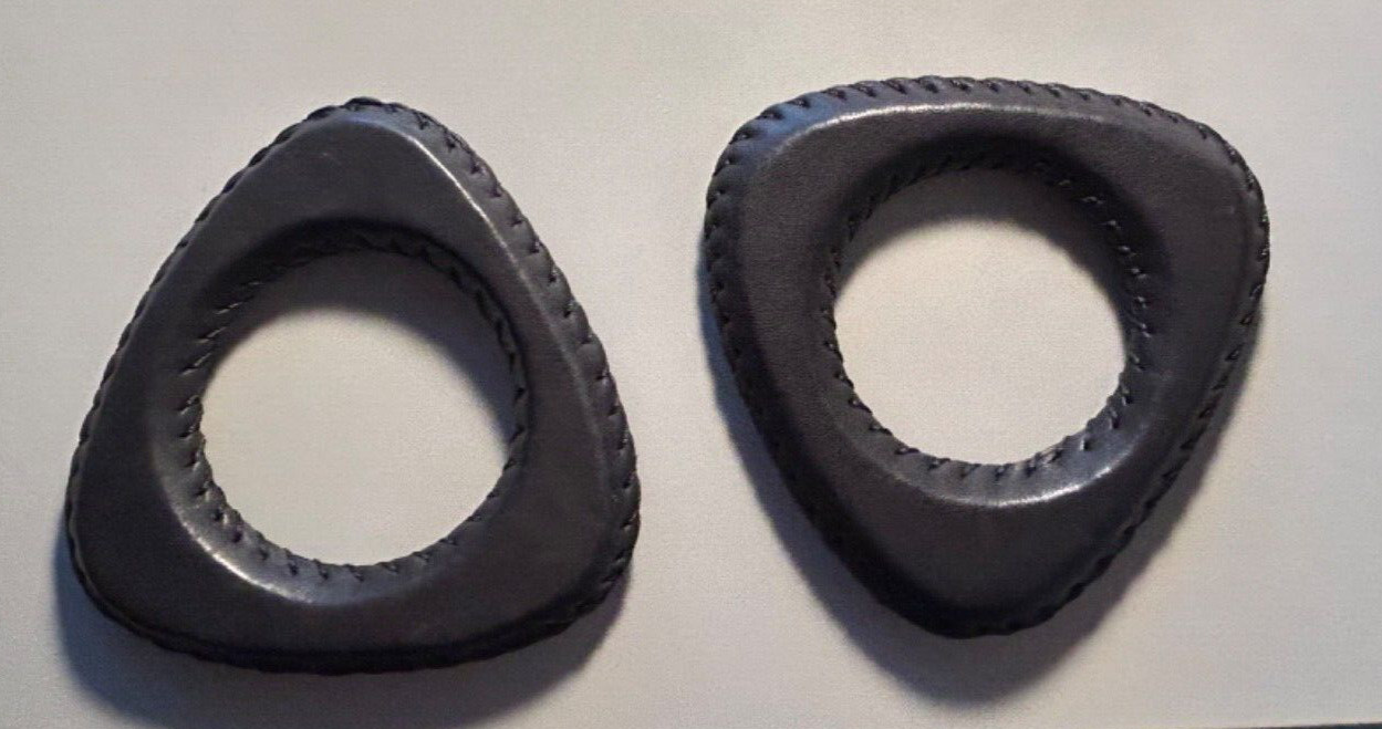 DONNA KARAN BLACK LEATHER BANGLE BRACELET NEW
