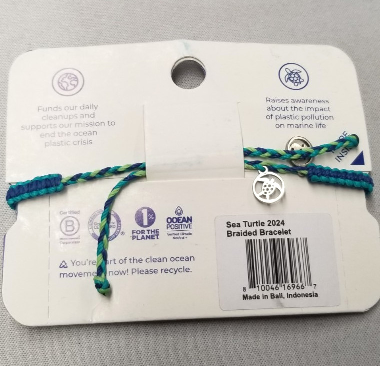 4ocean Sea Turtle 2024 Braided Adjustable Bracelet 7″-13″