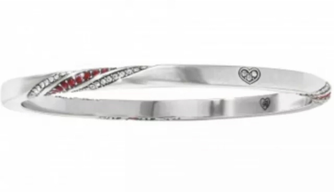 +New Brighton RED ETERNITY KNOT Bangle Bracelet JF082R NWT List $68