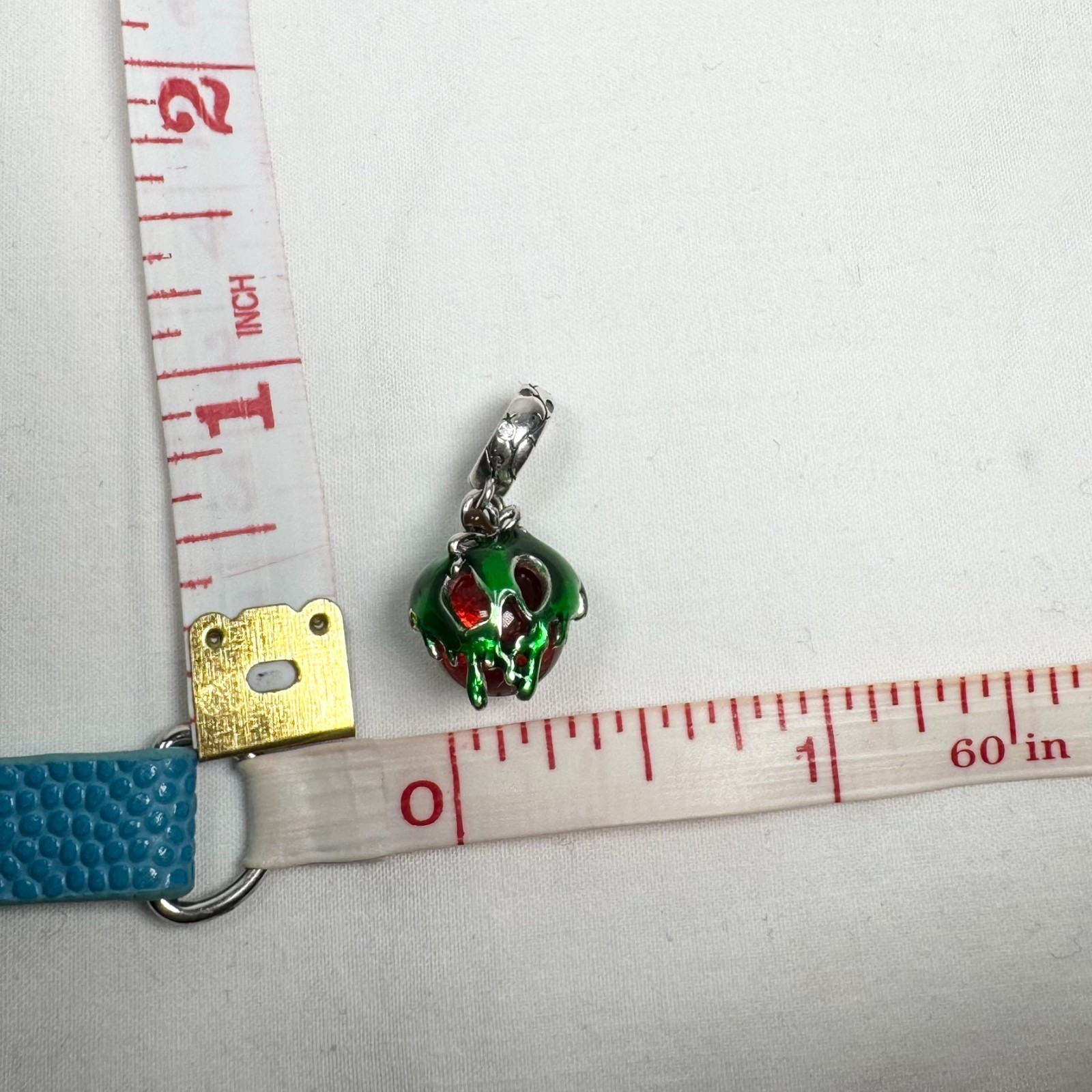 Disney Snow White Poison Apple Charm S925 Sterling Silver