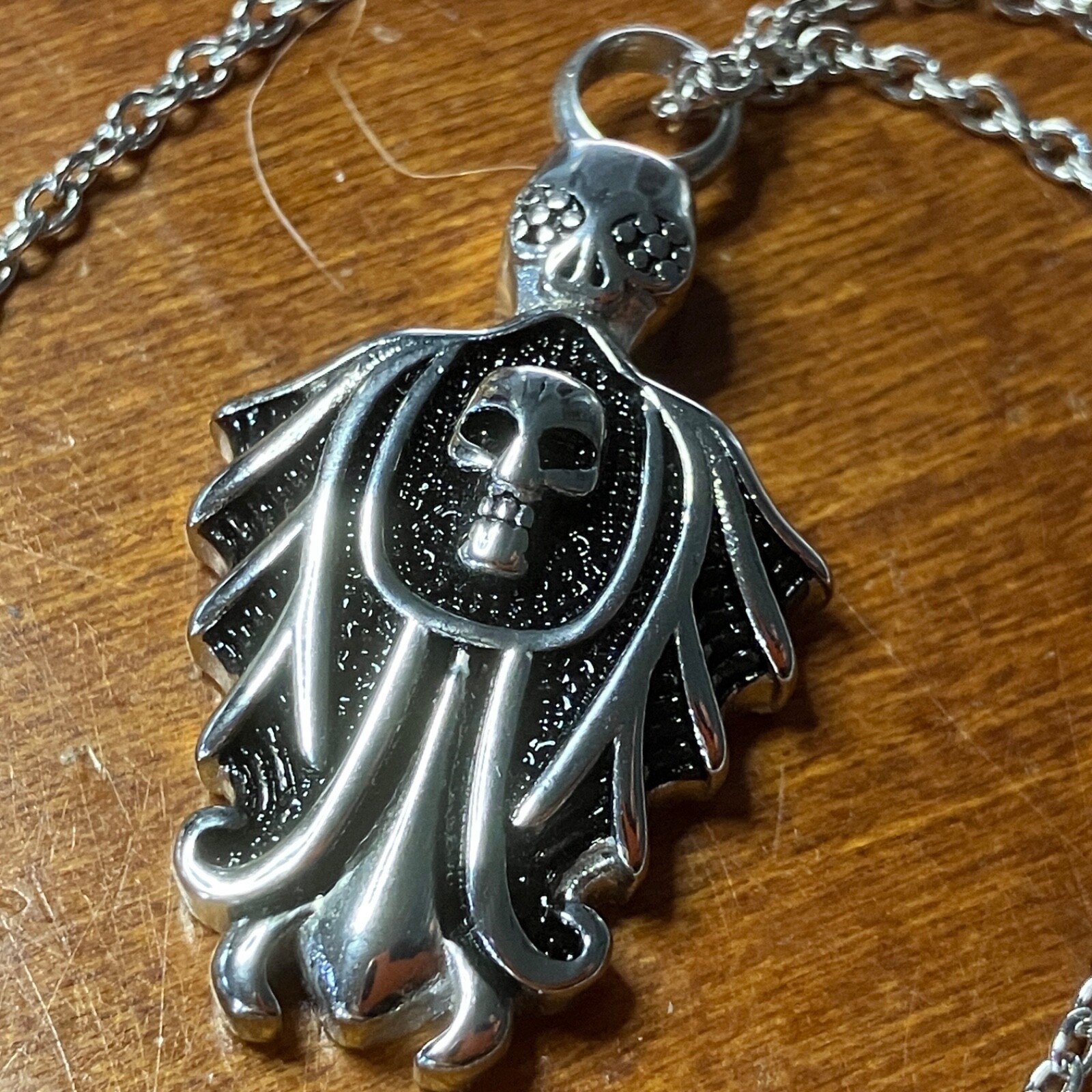 Gothic Necklace with Skulls – The Melancholy Killer – FREE SHIPPING