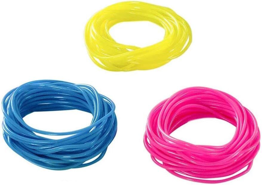 50PCS Neon Jelly Bracelets Silicone Glow in Dark 80s Party Favors Kids Adults