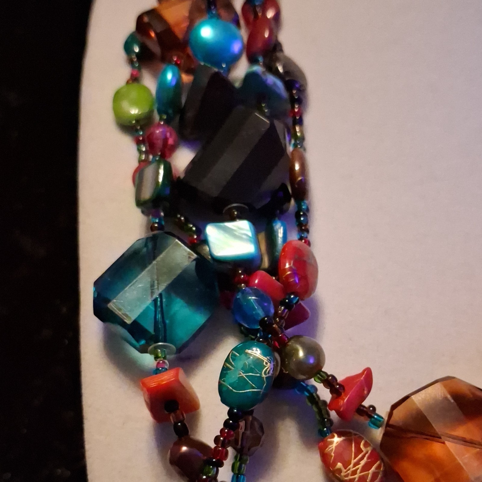 Multi-Strand Colorful boho fun neckless