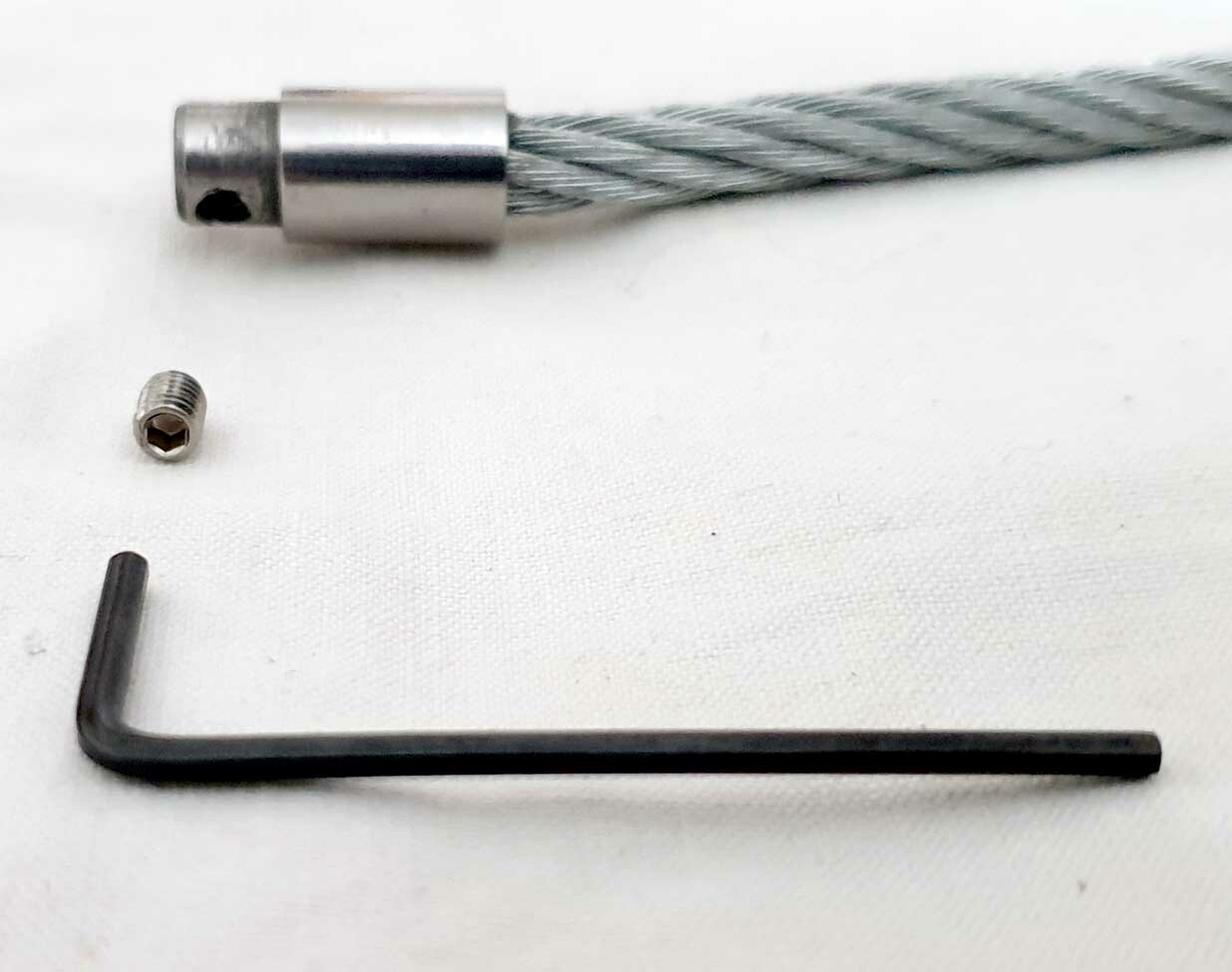 Comfortable Stainless Steel Wire Slave Day Collar Allen Bolt Fetish BDSM UK