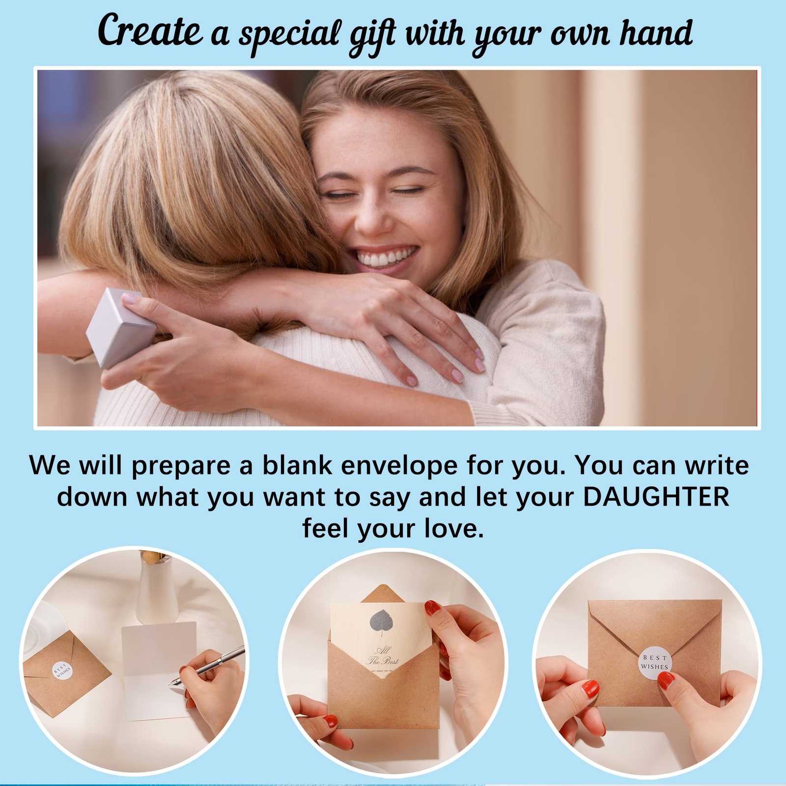To My Daughter Bracelet Gift for Birthday Valentine’s Day Graduation Christmas