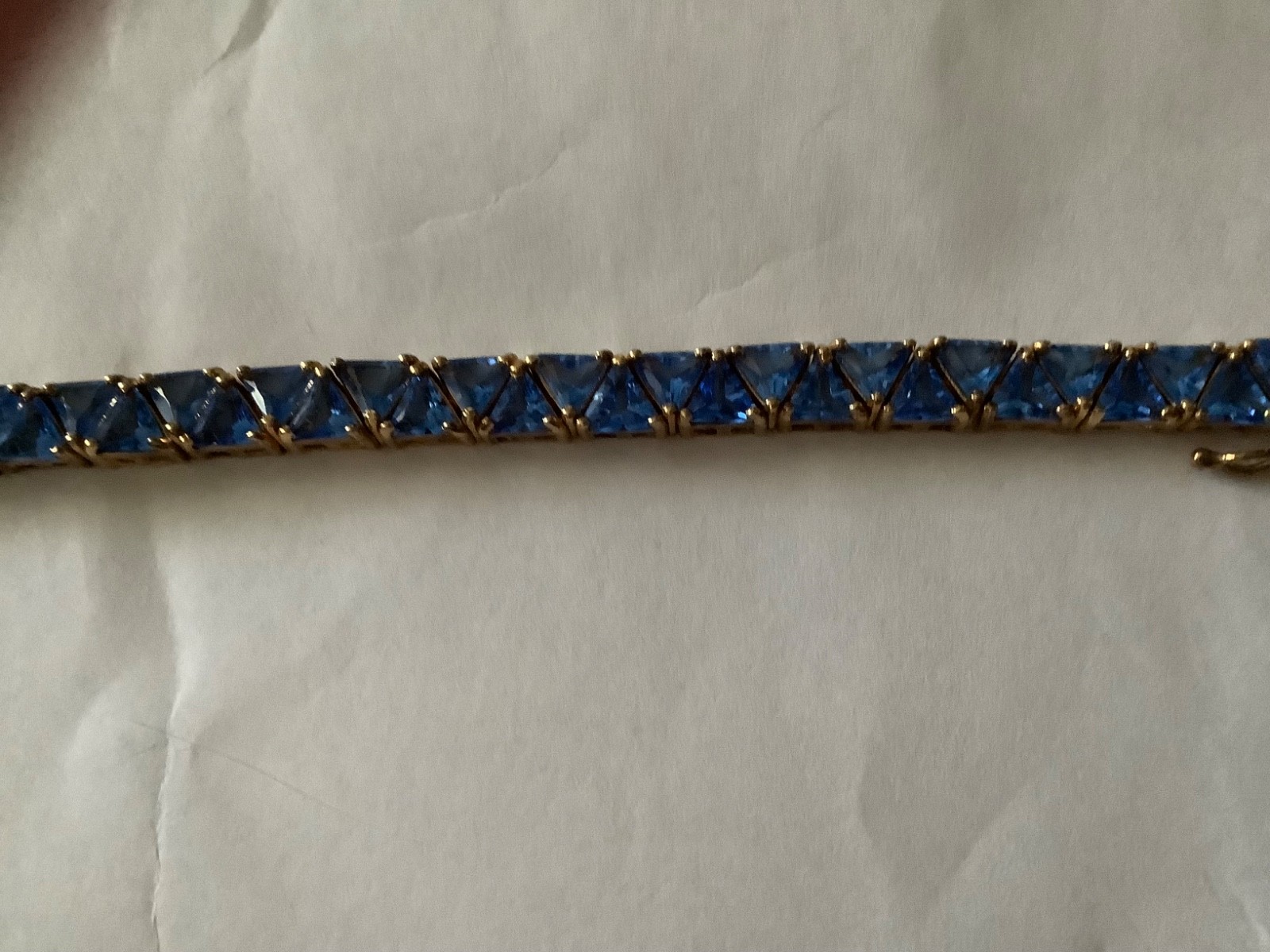 Rare Suzanne Sommers 7.5 Blue Trillant Bracelet