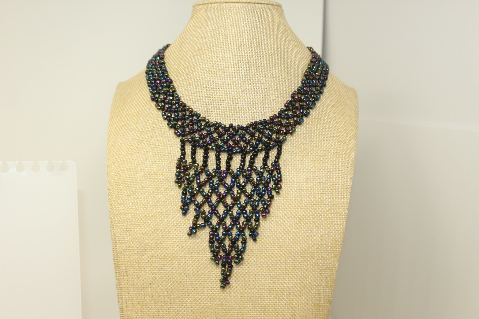 Extending Hands Handmade Zambia Beaded Multi-Color Metallic Necklace