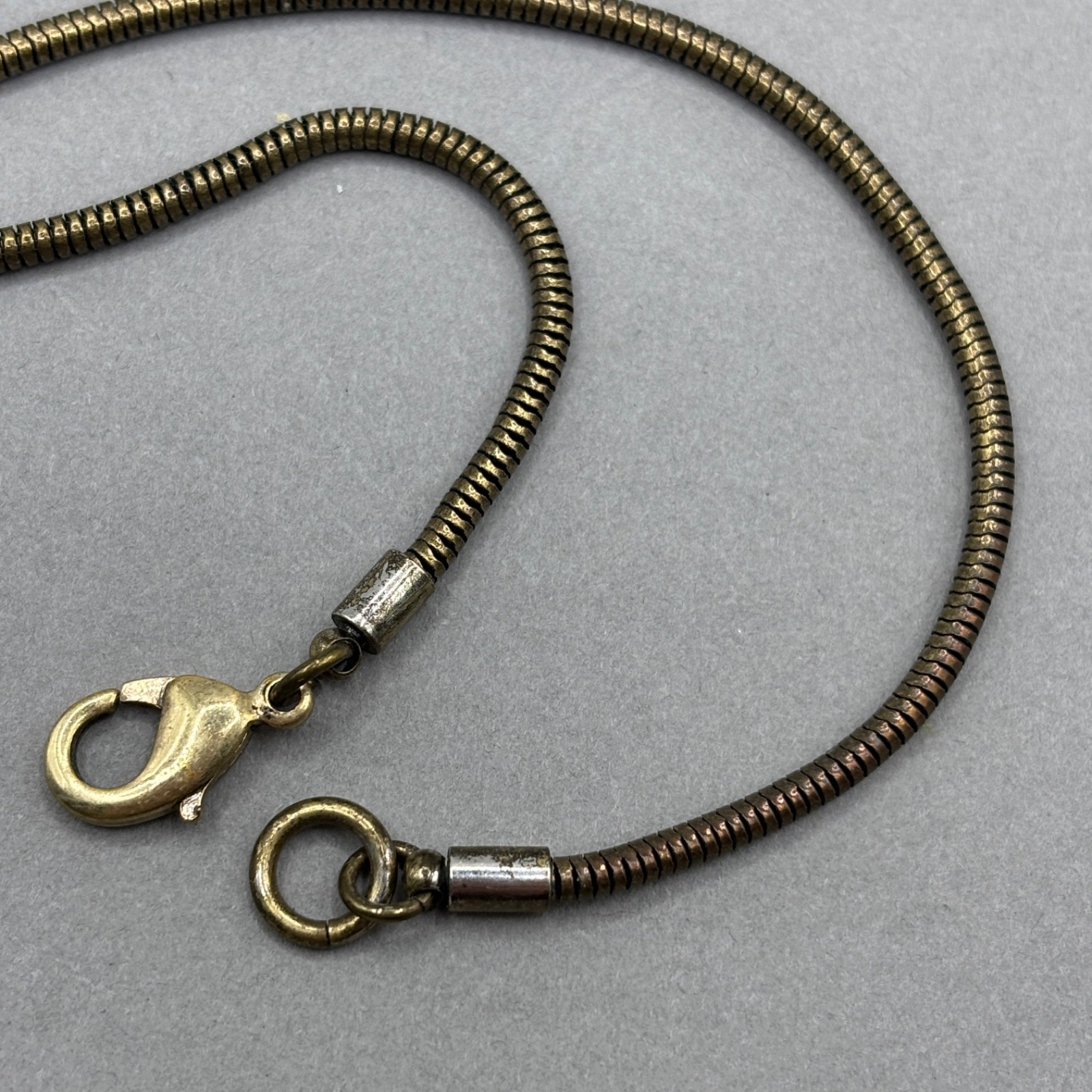 Jenny Bird Triangle Necklace Distressed Look Pendant Rhinestone WEAR TO CHAIN