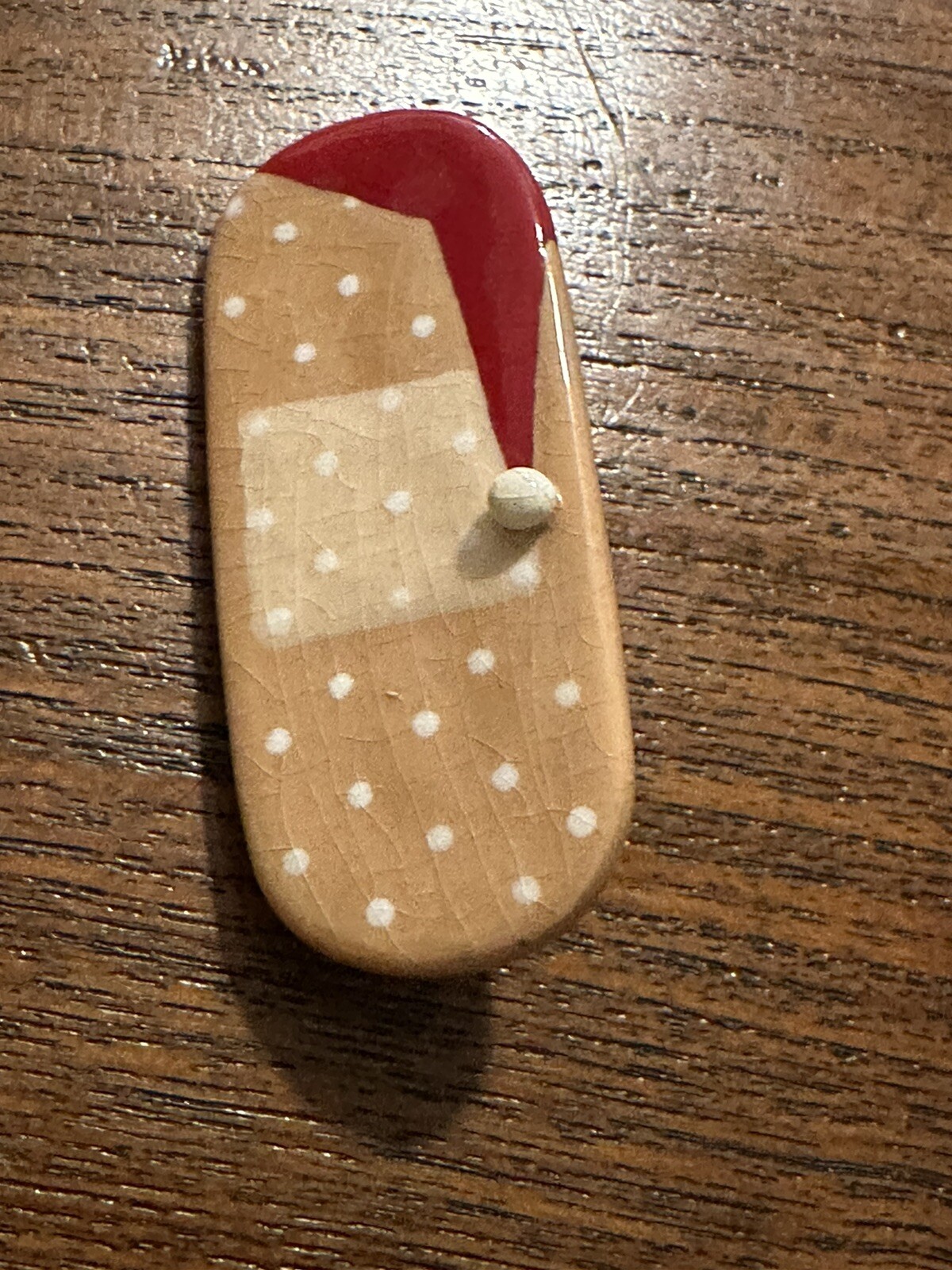 Whimsical Medical Christmas Pin Santa Hat Bandage Brooch Nurse Doctor Gift