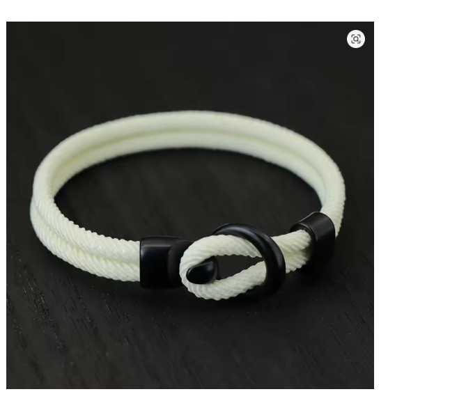 Fashion Men Paracord Rope Bracelet 2 Layer Outdoor Camping Survival Gift for Him