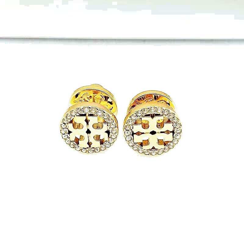 Tory Burch Roundness Gold-Tone Earrings