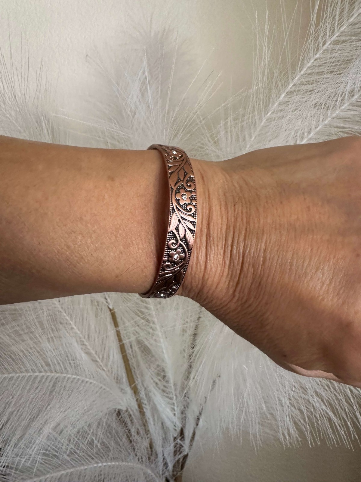 Crystal Copper Magnetic Bracelet 6 max magnets Arthritis Pain Relief Balance RX