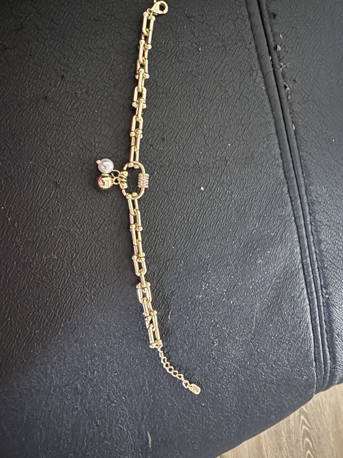 Elegant XP top quality none tarnished none fade bracelet with 2 beads