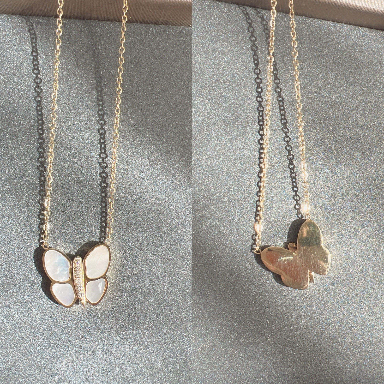 Good Quality Fashion Mother Of Pearl Butterfly Pendant Fashion Necklace