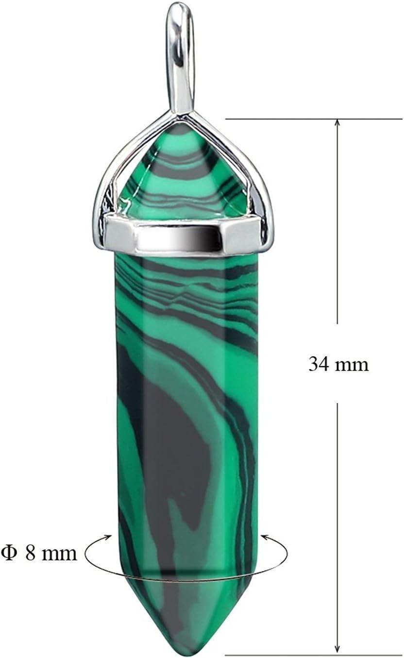 Spiritual 18-Inch Malachite Crystal Necklace – Perfect Gift for All Occasions