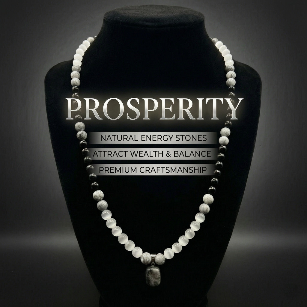 Money Attraction Necklace & Tiger Eye Pendant Healing Crystal Stone Jewelry Gift