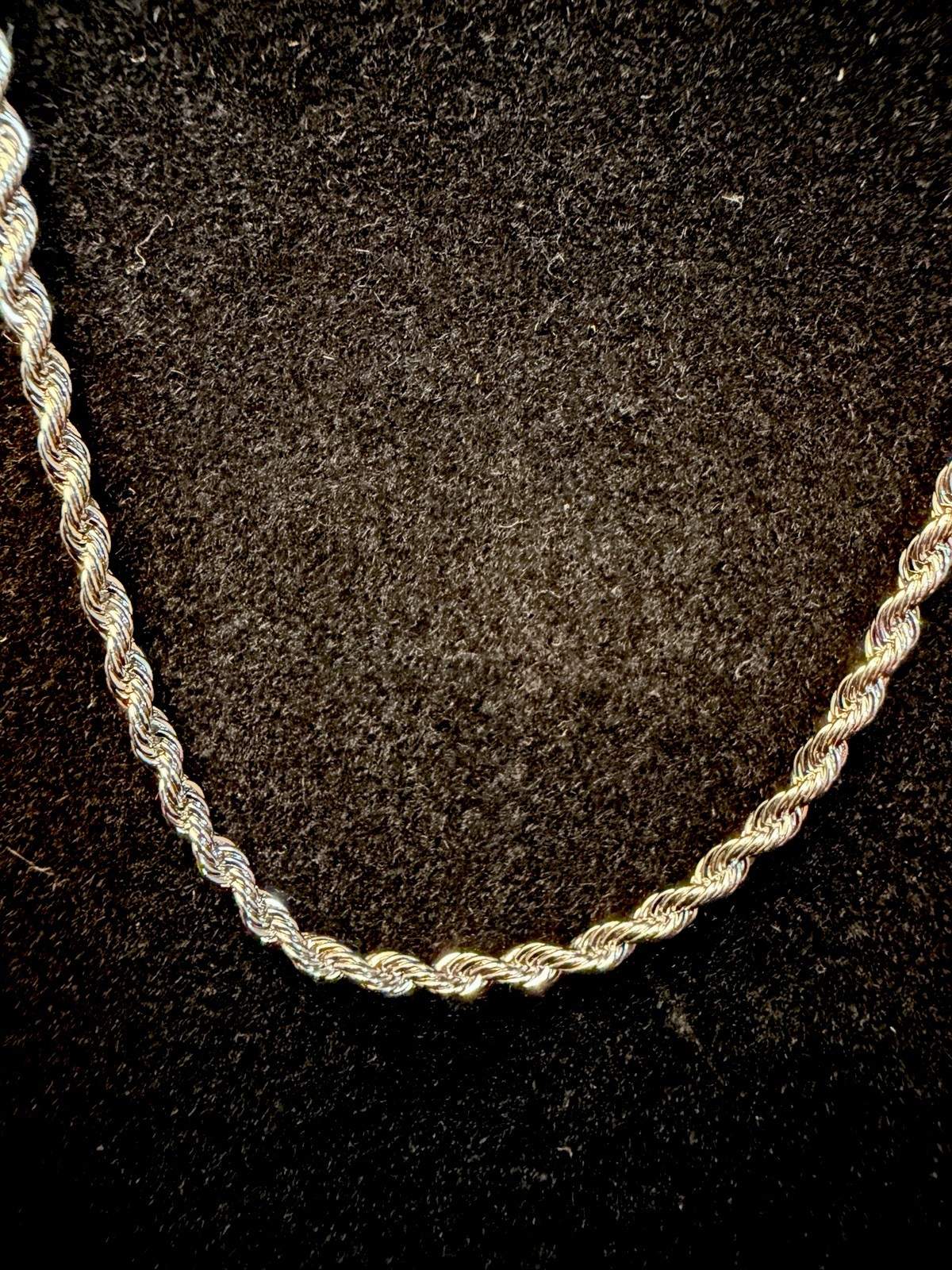 18in Dainty Rope Necklace stainless steel 2MM. Brand New!