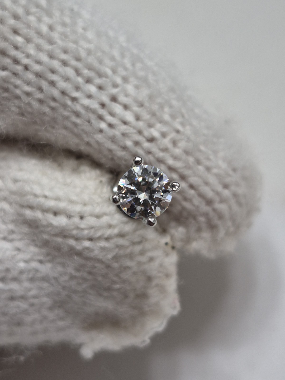 1.0 Carat Moissanite Stud Earrings