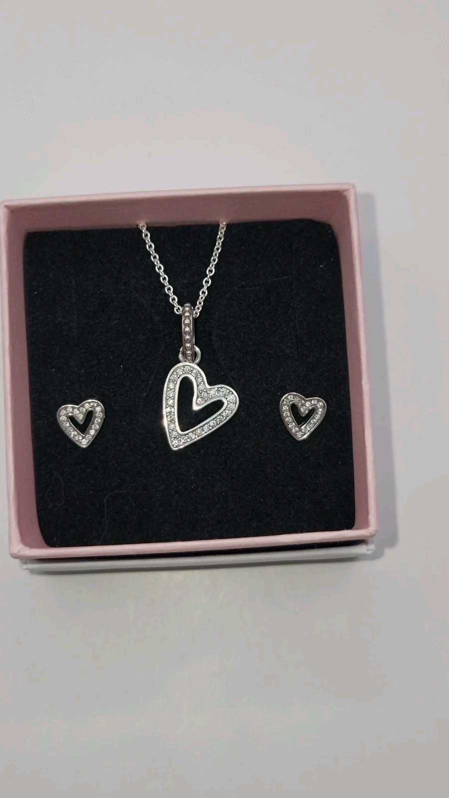 🔅 L’AMOUR 925 Sterling Silver Bunny Hugging Gem Heart Reversible