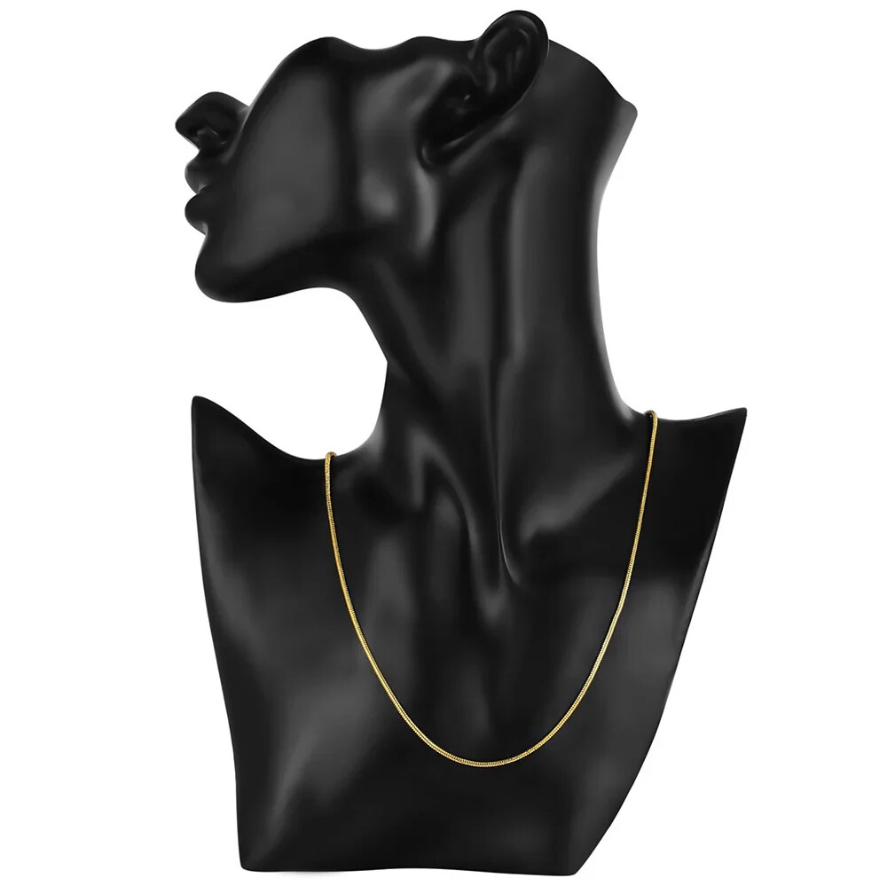 New 16-30inches Beautiful Elegant Gold colour round 2MM snake chain Necklace