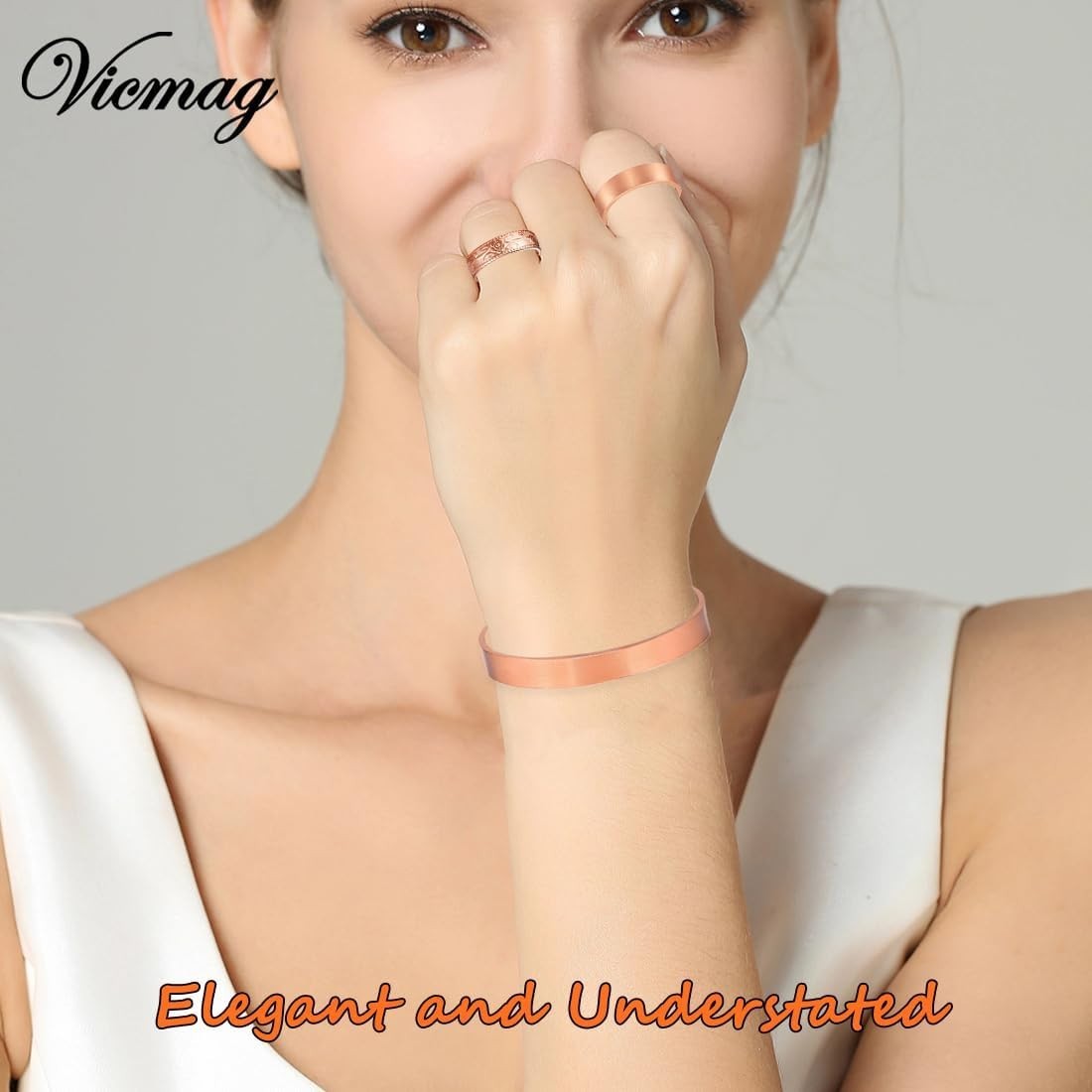 Copper Magnetic Bracelet for Women Ultra Strength Magnetic Bracelets 99.9% Pu…
