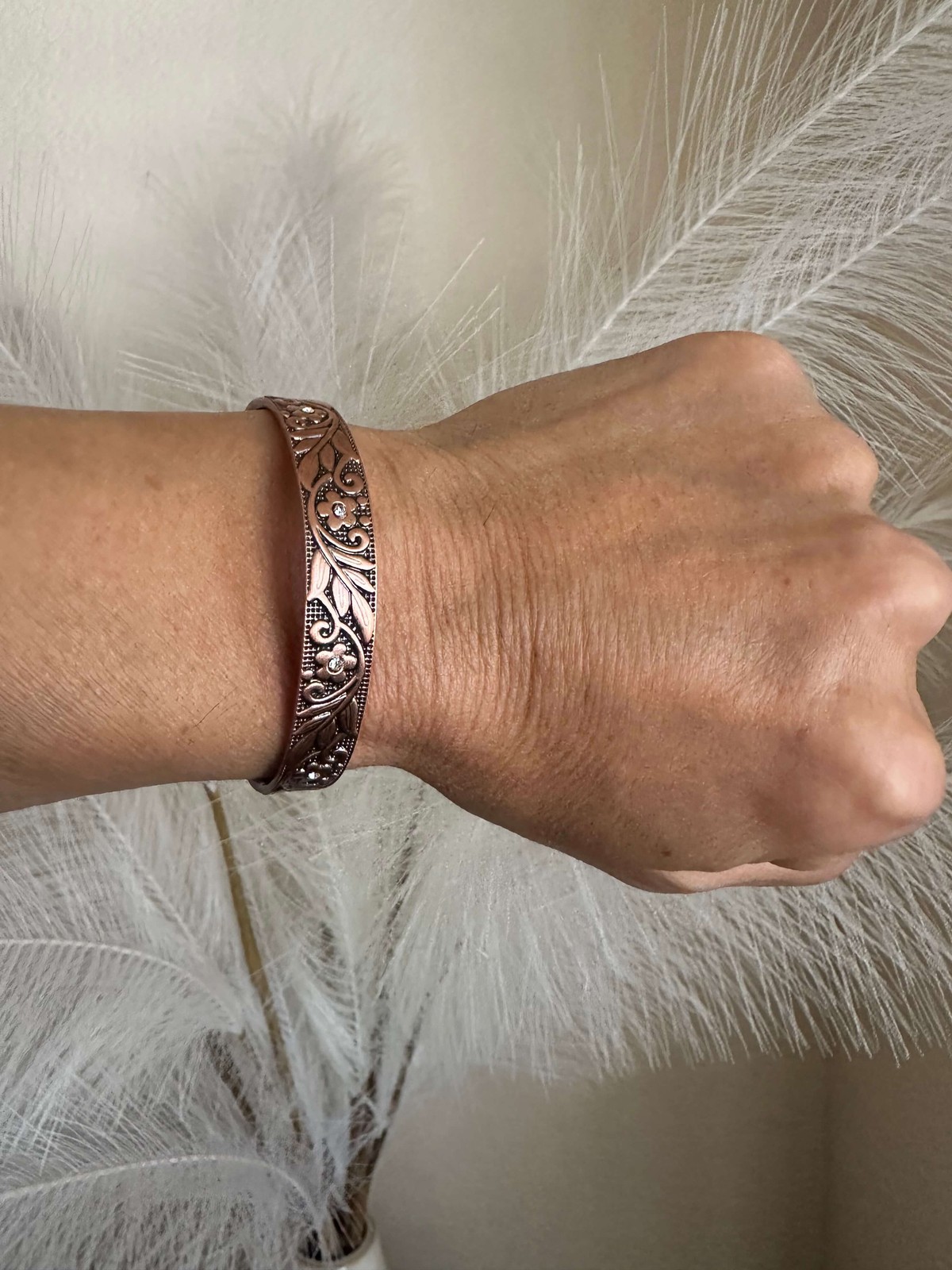 Crystal Copper Magnetic Bracelet 6 max magnets Arthritis Pain Relief Balance RX