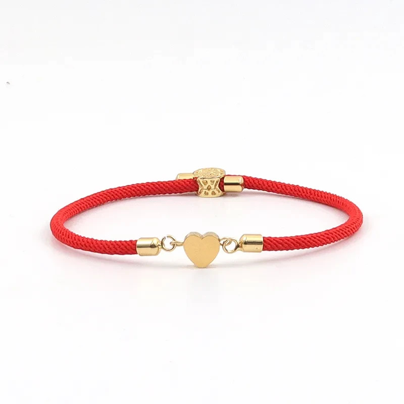 Classic Ladies Fashion Costume Rope Style Bracelet with Heart Design