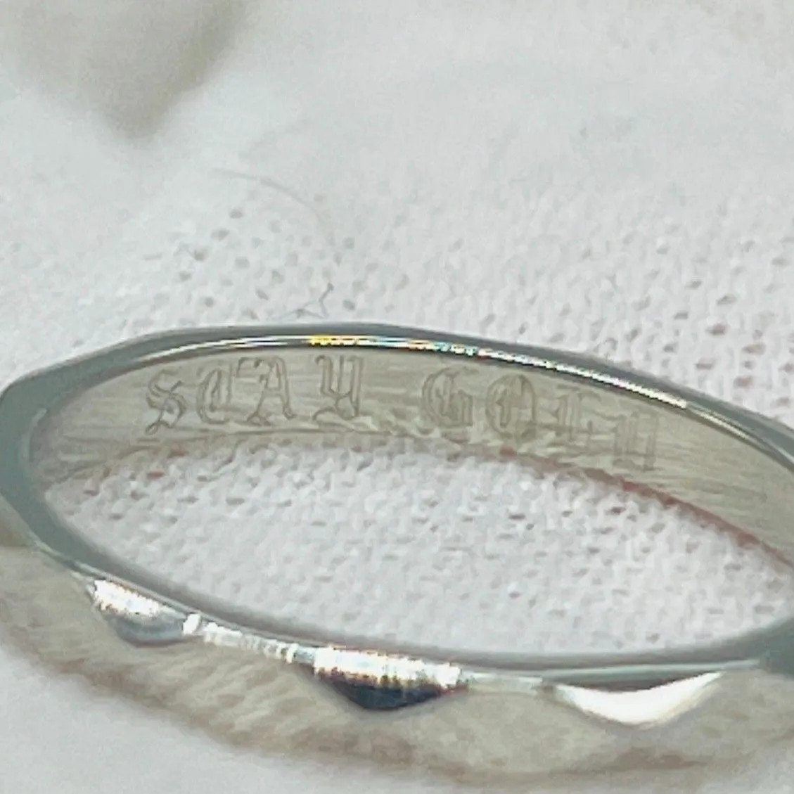 Boucheron Facet Ring Pt950 Platinum Silver Approx. US Size 3.25 (JP 5)